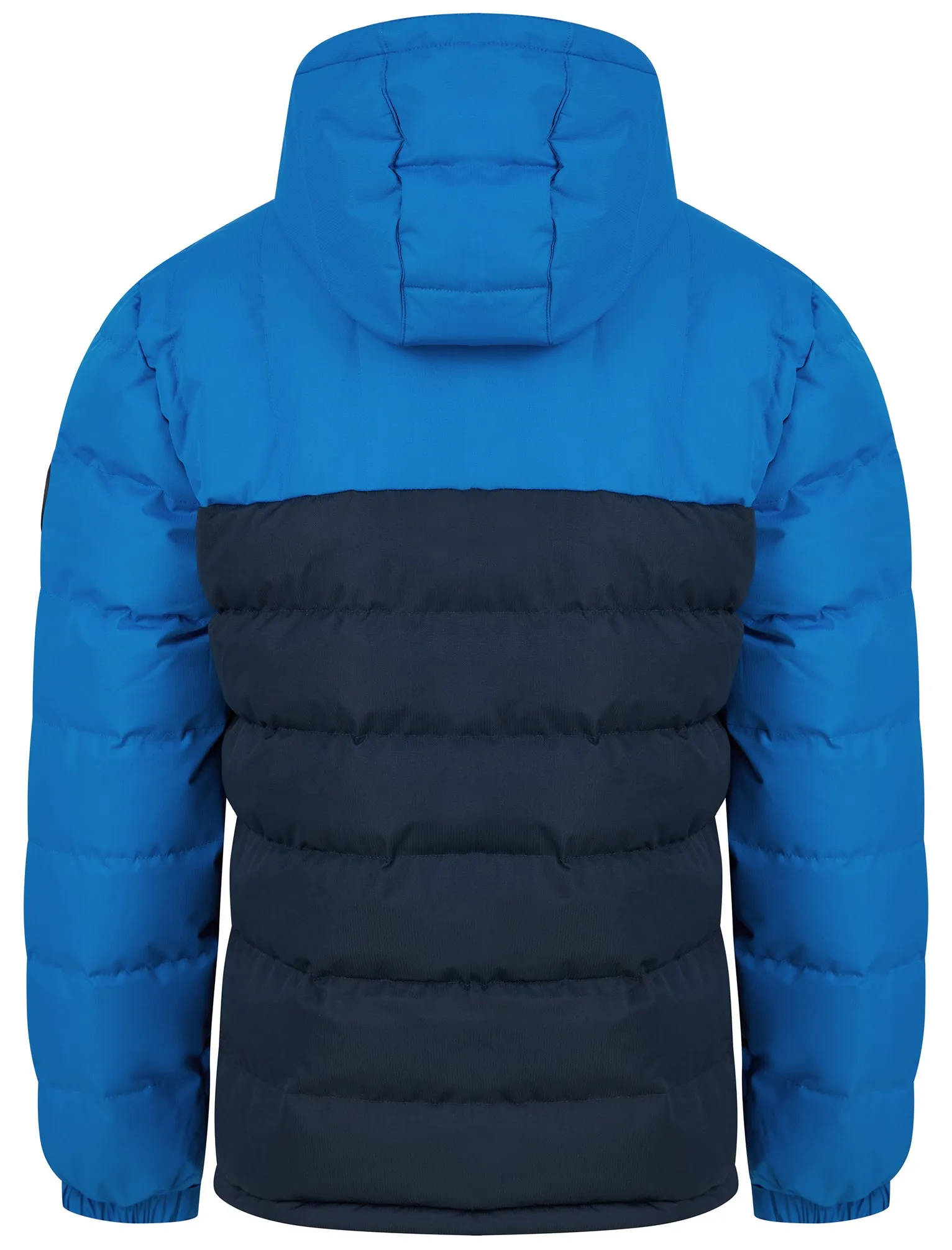 Taichi Micro-Fleece Lined Quilted Puffer Jacket with Hood in Daphne Mid Blue - Tokyo Laundry