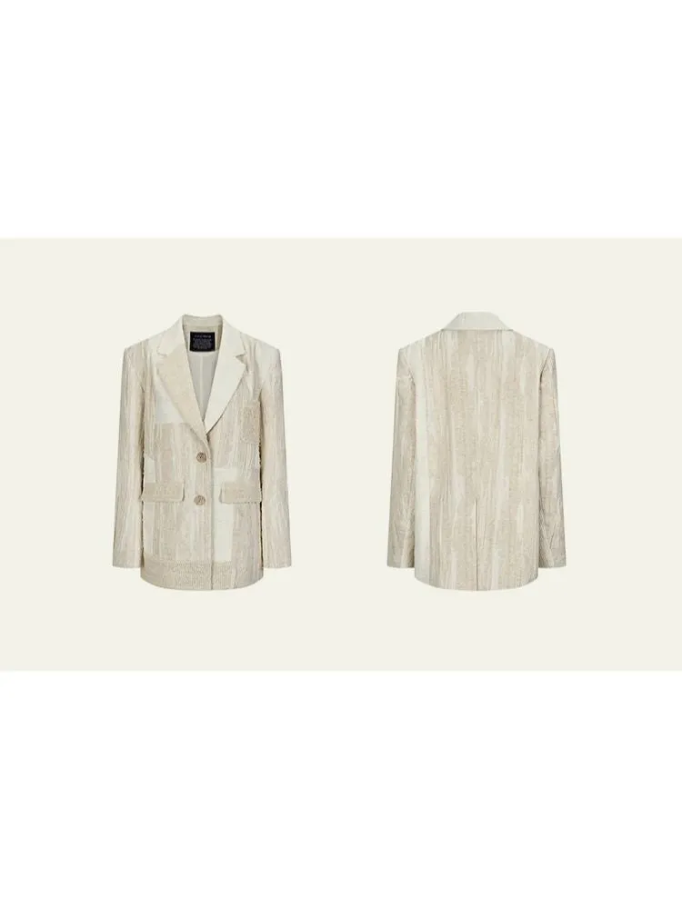 Textured Linen Blazer