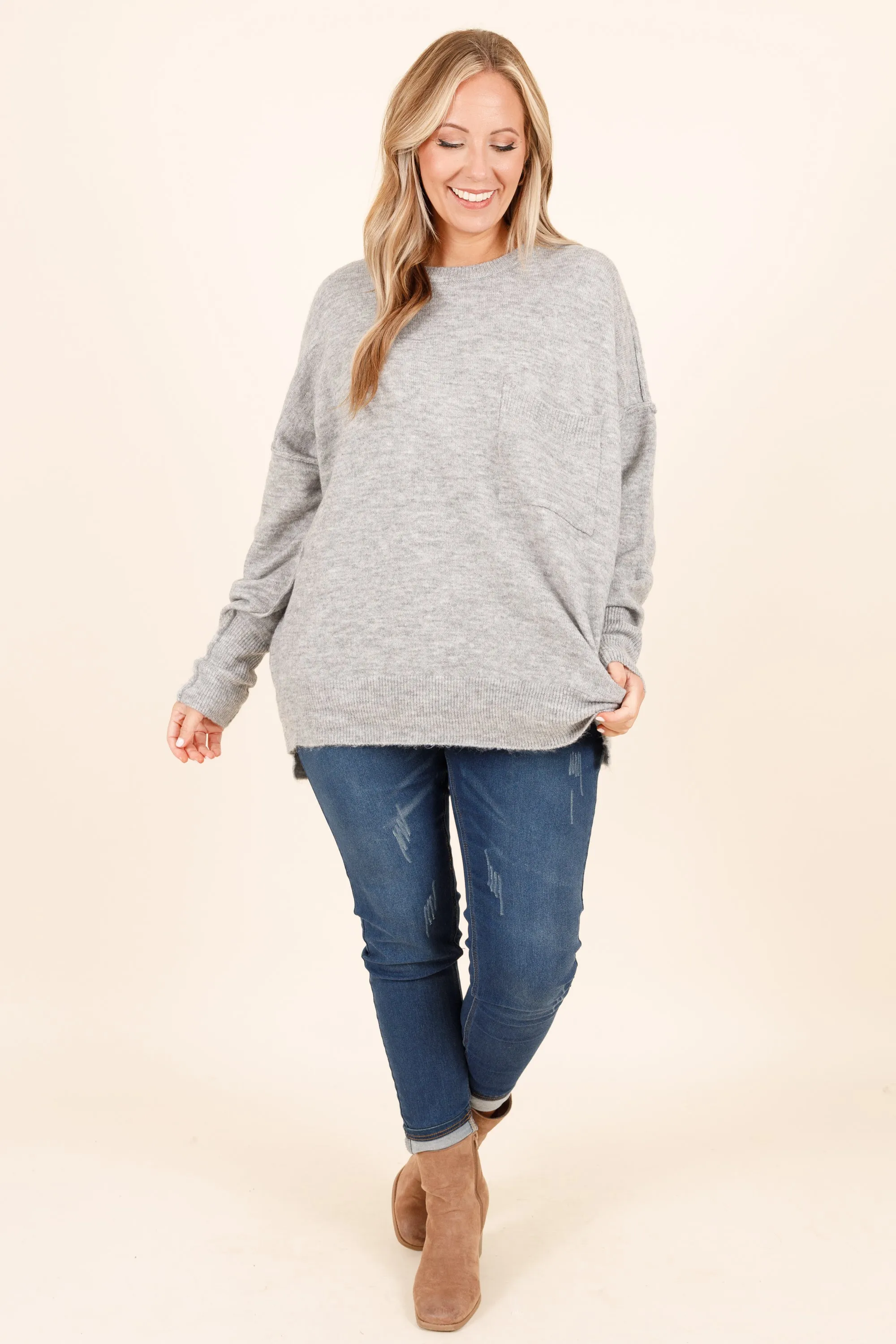 The Night Before Sweater, Heather Grey