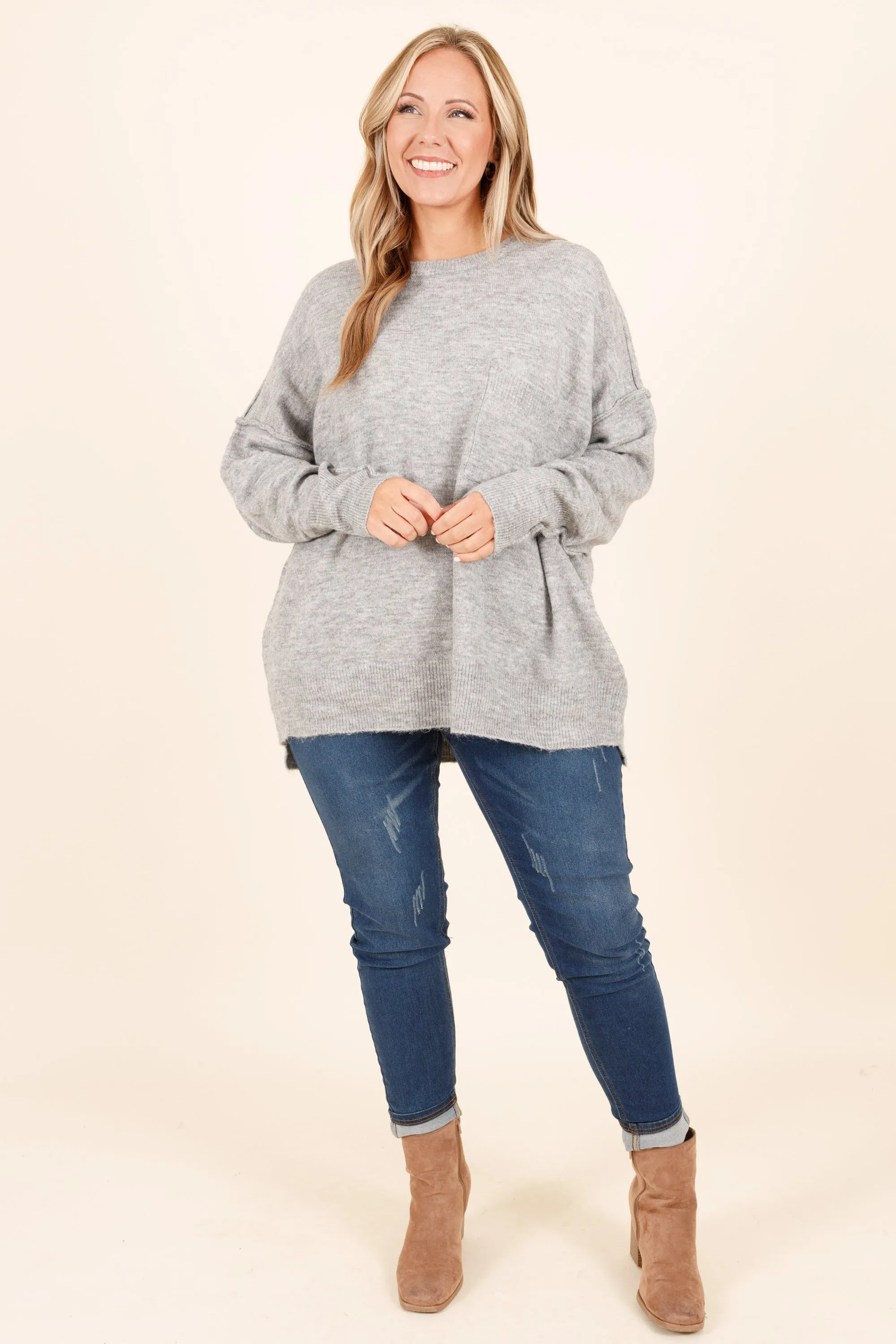 The Night Before Sweater, Heather Grey