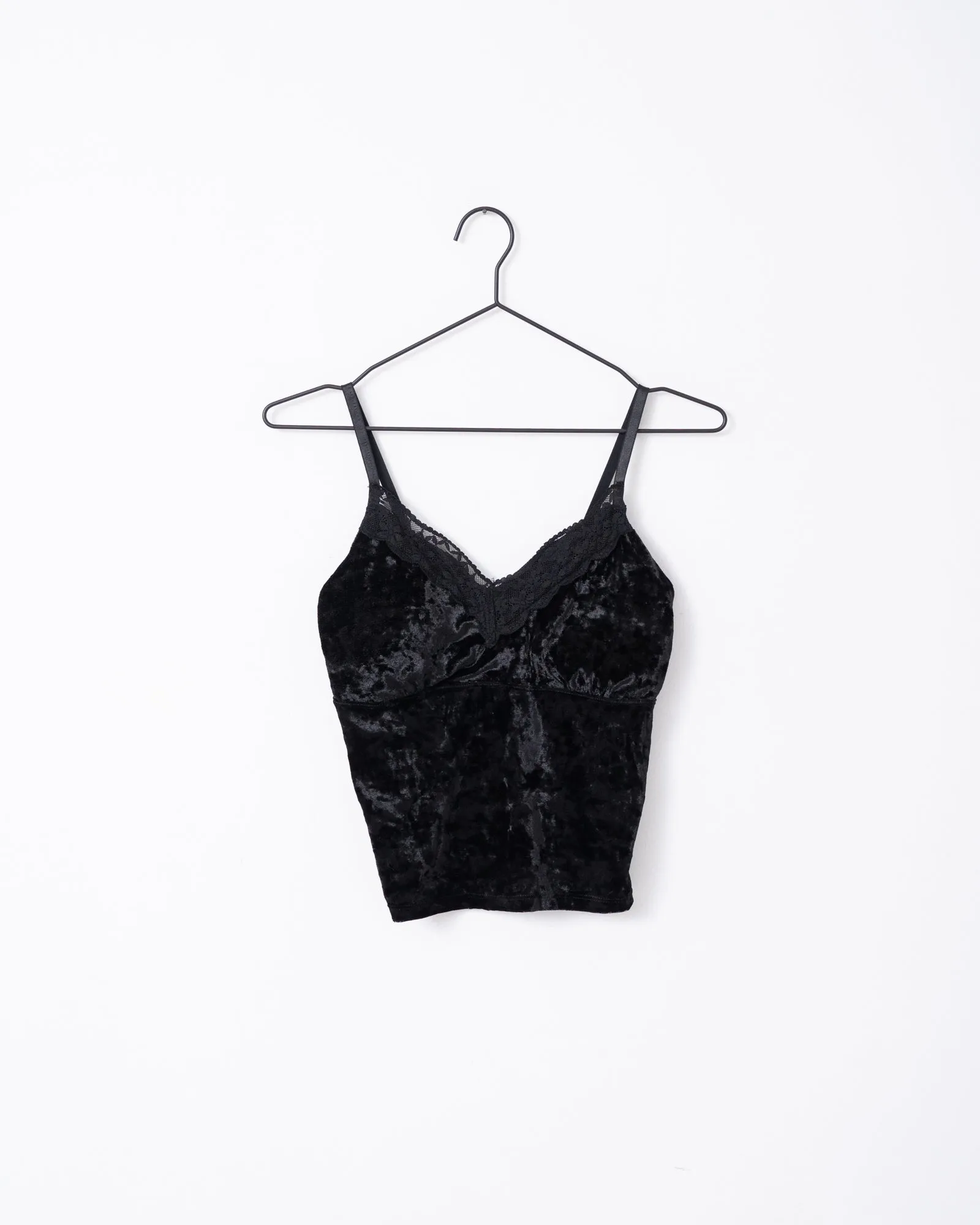 TILTIL Velly Velvet Top Lace Black