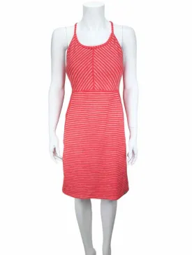 Title Nine Women's Active Striped A-line Dress Coral Size M