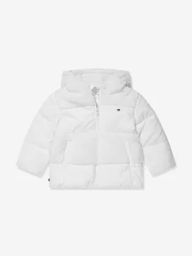 Tommy Hilfiger Baby Teddy Mix Puffer Jacket in White