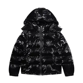 Trapstar Irongate Detachable Hooded Puffer Jacket - Shiny Black