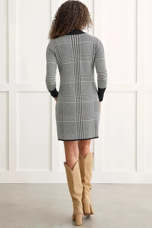 Tribal Mock Neck Sweater Dress