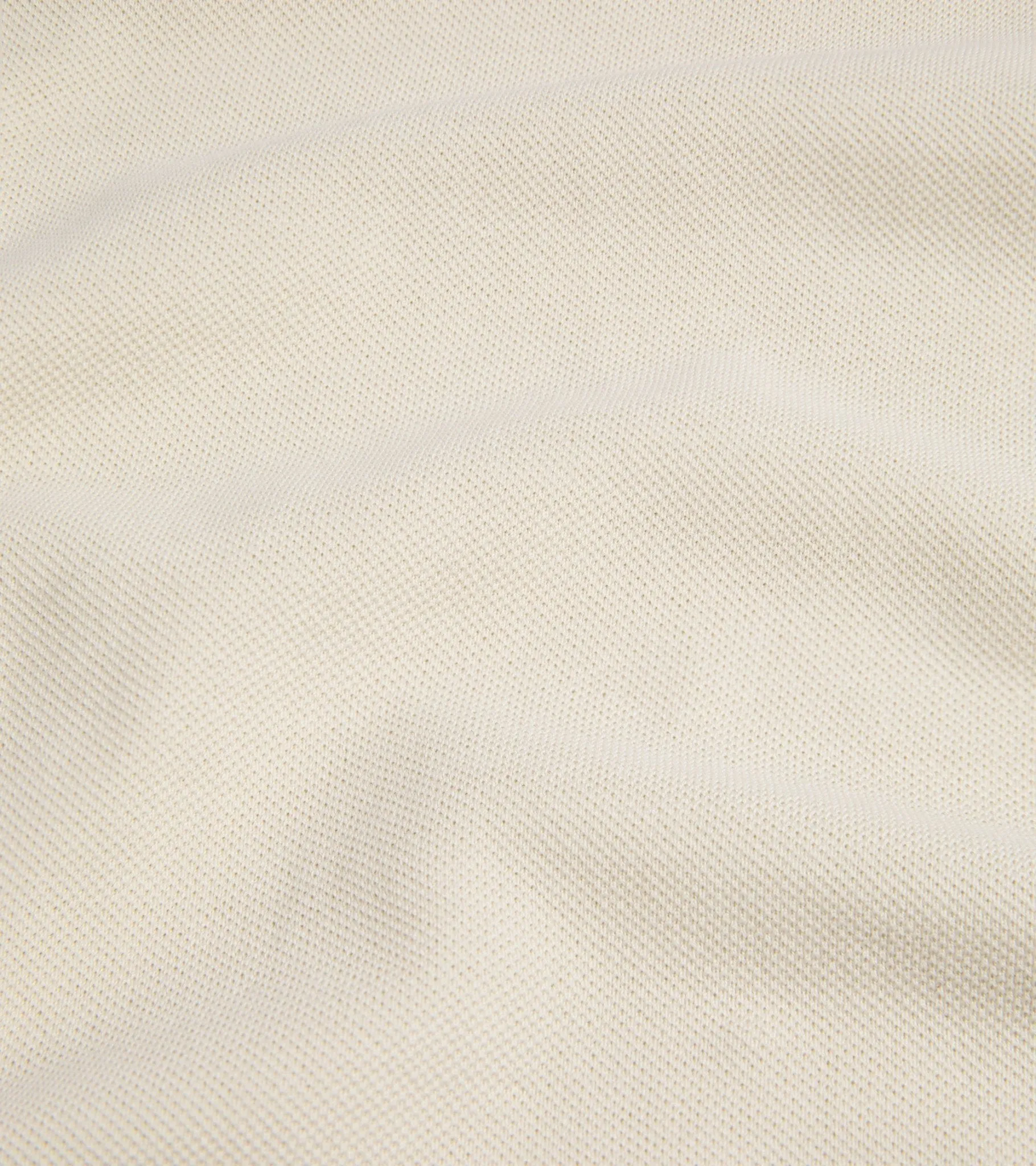 Trunk Moxon Long Sleeve Polo Shirt: Cream