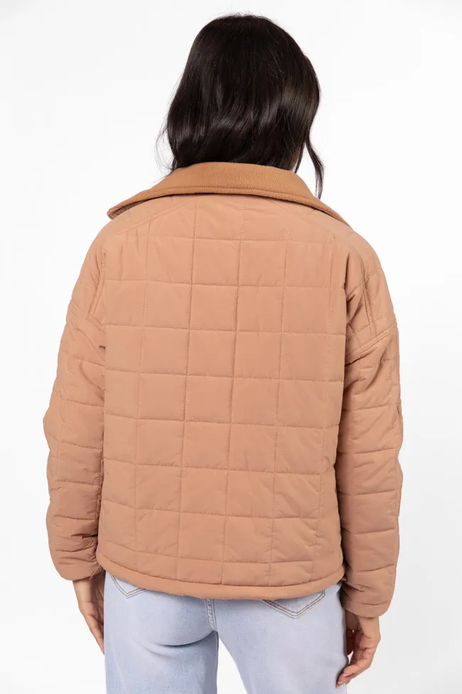 Vail Valley Brown Lightweight Puffer Jacket SALE