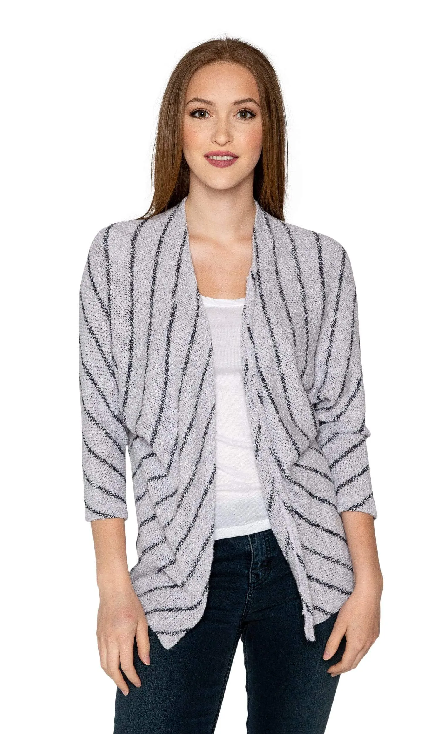 Velvet by Graham & Spencer Calera Striped Dolman Knit Cardigan