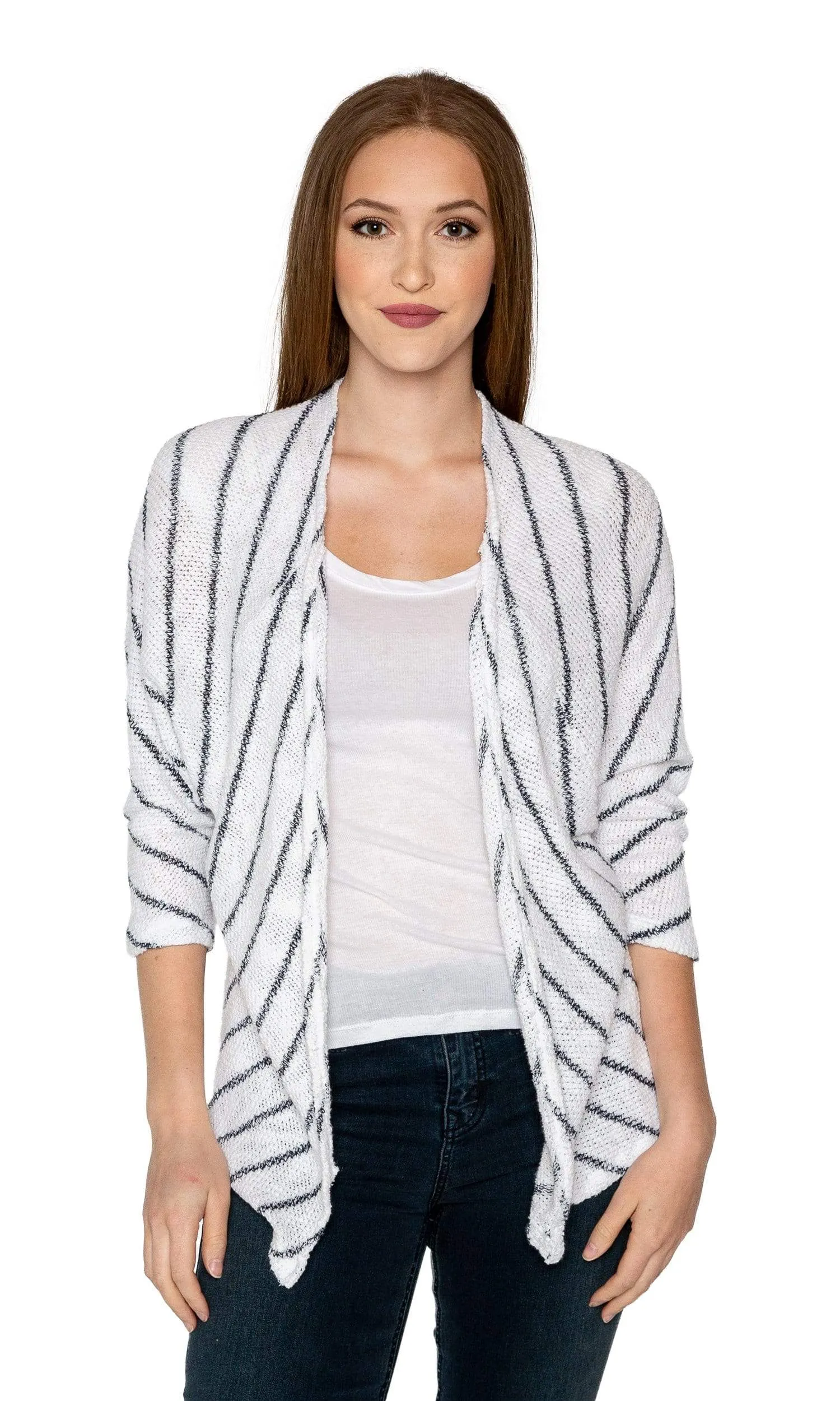 Velvet by Graham & Spencer Calera Striped Dolman Knit Cardigan