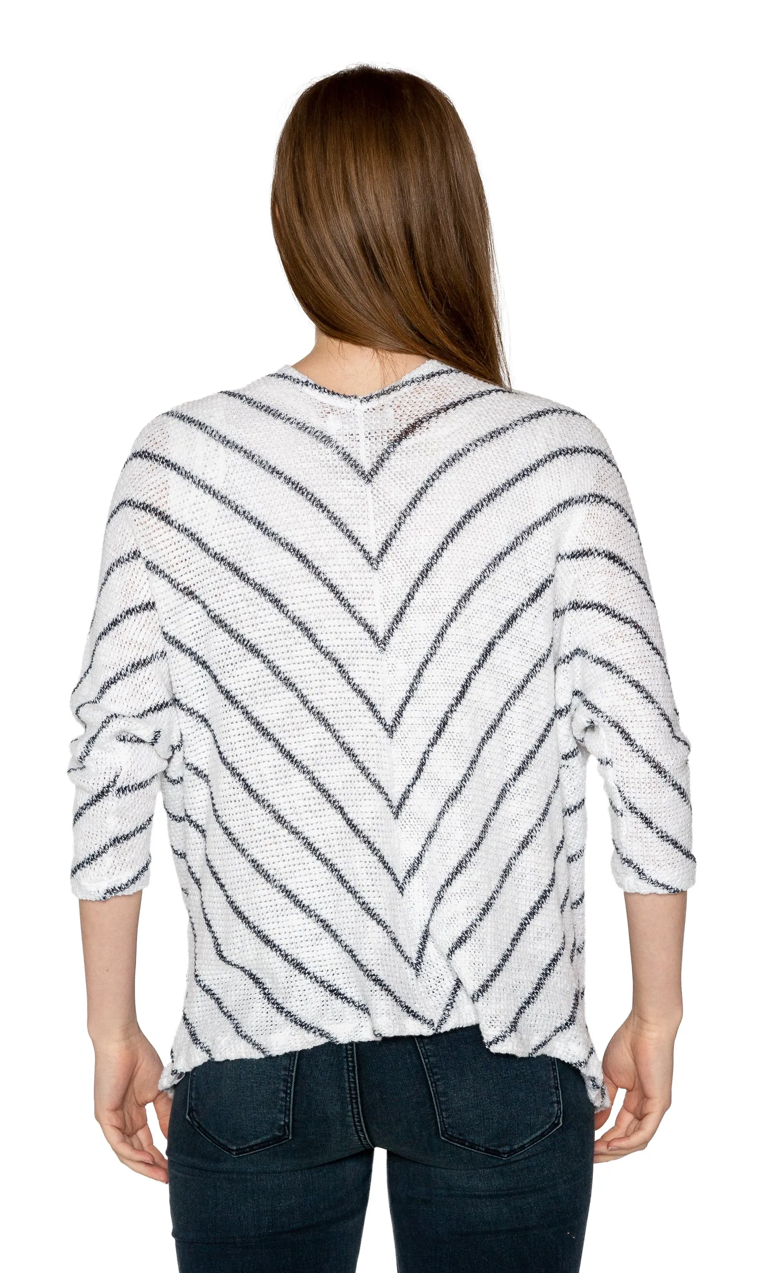 Velvet by Graham & Spencer Calera Striped Dolman Knit Cardigan