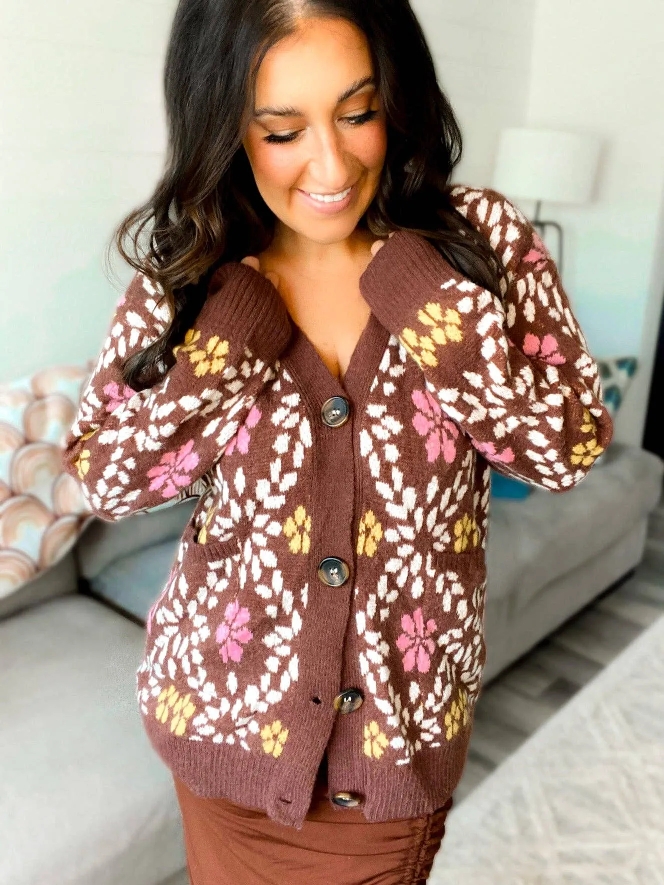 Vintage Floral Cardigan