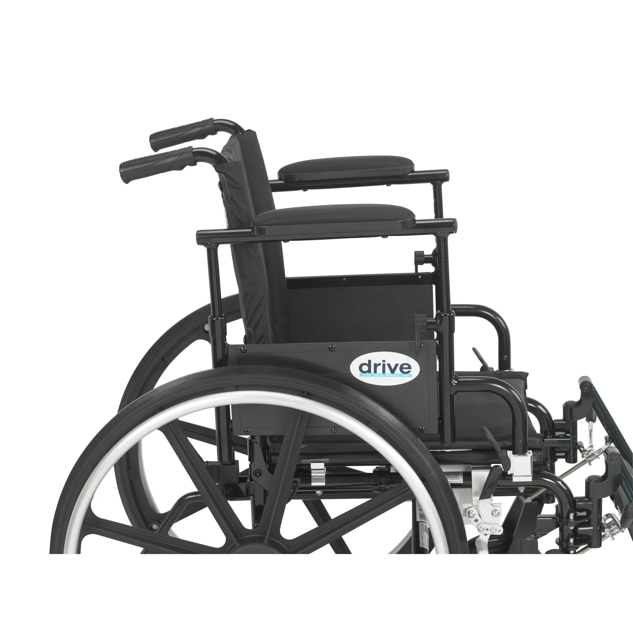 Viper Plus GT Wheelchair with Flip Back Removable Adjustable Desk Arms, Elevating Leg Rests, 20" Seat