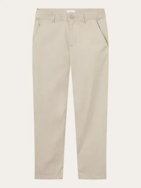 WILLOW regular cropped poplin chino - Light feather gray