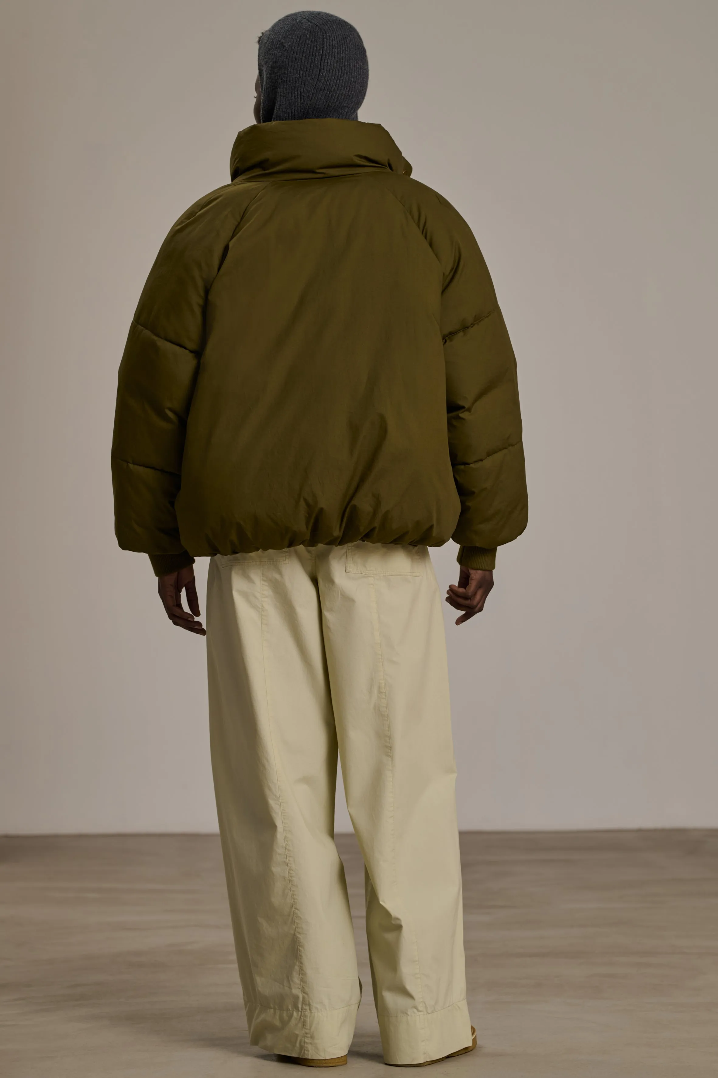 WING KHAKI PUFFER JACKET