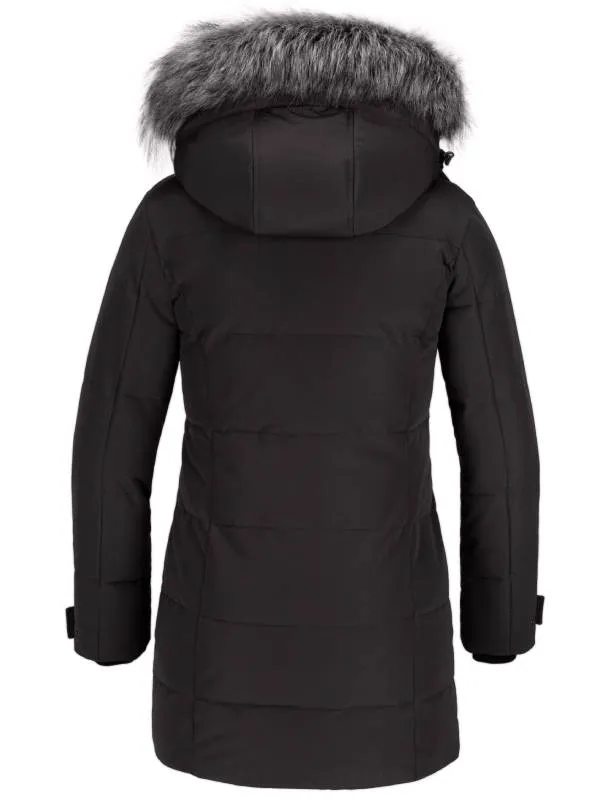 Women's Long Hooded Quilted Winter Coat