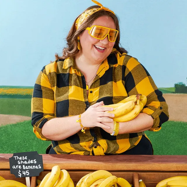 Wrap G 'These Shades Are Bananas' Sunglasses