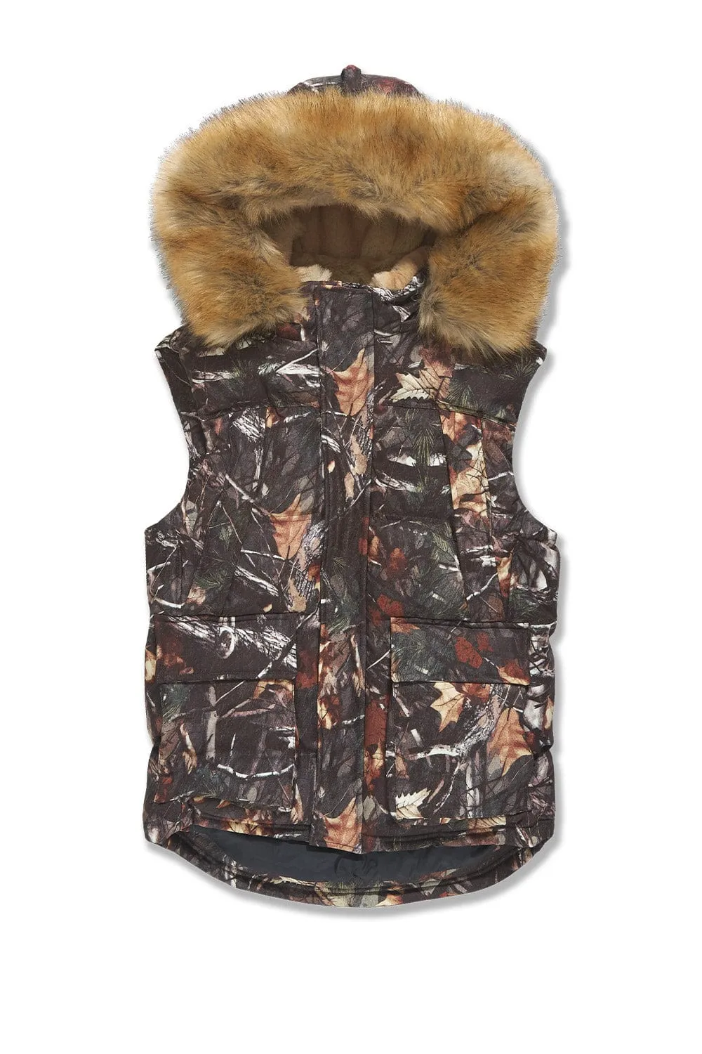 Yukon Fur Lined Puffer Vest (Real Tree)