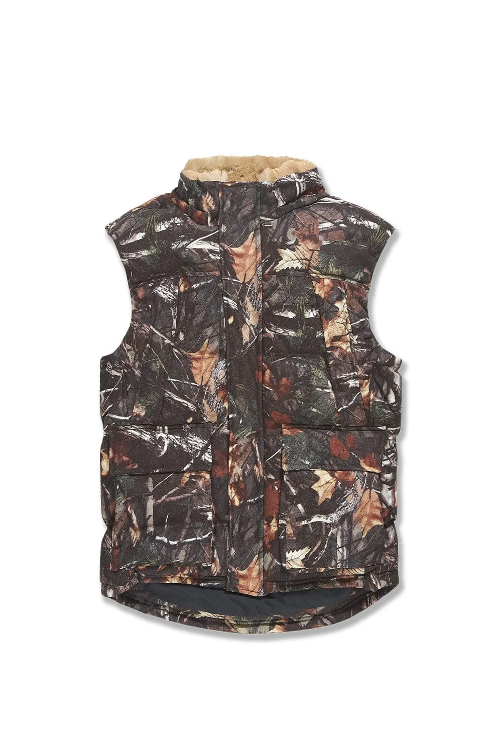 Yukon Fur Lined Puffer Vest (Real Tree)